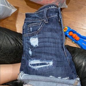 Blue jean shorts
